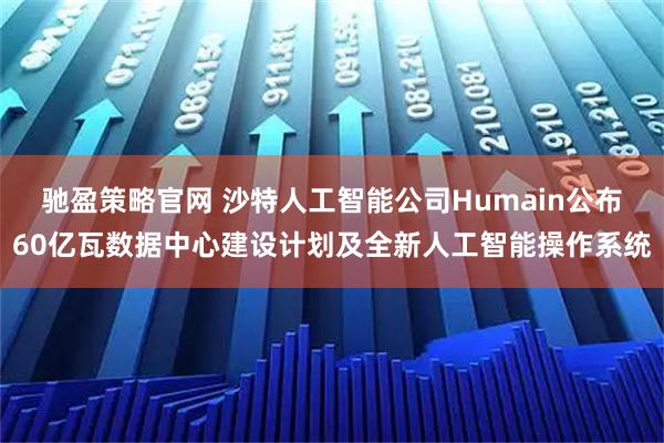 驰盈策略官网 沙特人工智能公司Humain公布60亿瓦数据中心建设计划及全新人工智能操作系统