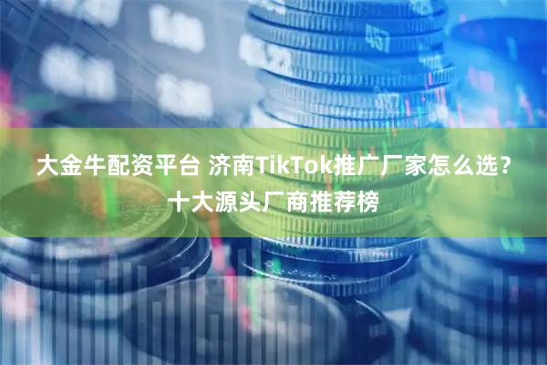 大金牛配资平台 济南TikTok推广厂家怎么选？十大源头厂商推荐榜