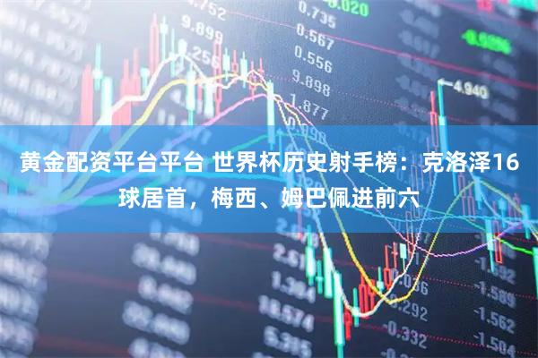 黄金配资平台平台 世界杯历史射手榜：克洛泽16球居首，梅西、姆巴佩进前六